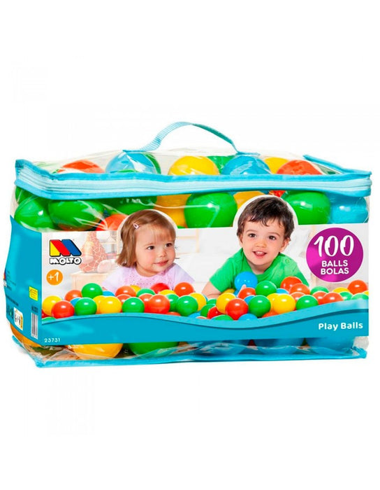 Molto Bolsa con 100 bolas de colores (23731)