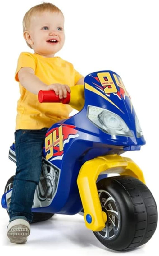 Moto Cross Moltó correpasillos con gran estabilidad, materiales resistentes, diversión activa exterior e interior, desarrollo cognitivo y motor integral
