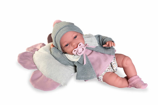 Muñeca Baby Toneta con cojín de flor de Antonio Juan
