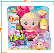 Muñeca Wandi-Doo Caucasian FAMOSA ideal para abrazar y jugar, acabado suave y expresión dulce
