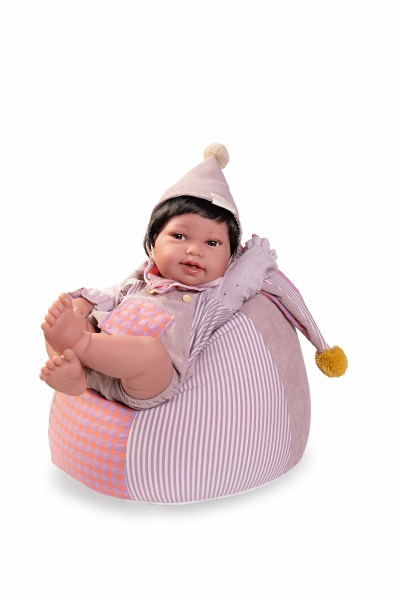 Muñeca de circo Antonio Juan Pipa con puf
