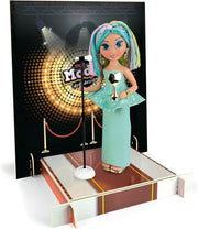 Muñeca de moda MY MODEL.DOLL GALA NOCHE vestida para evento elegante, con conjunto completo de gala y accesorios coordinados, juguete Educa para niñas
