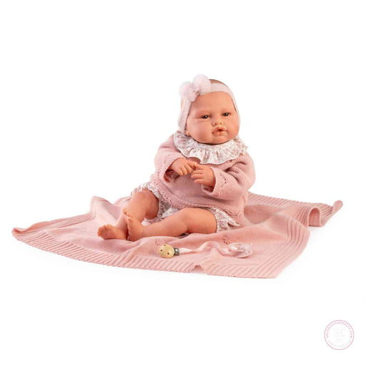 Muñeca realista 50 cm con accesorios detallados

