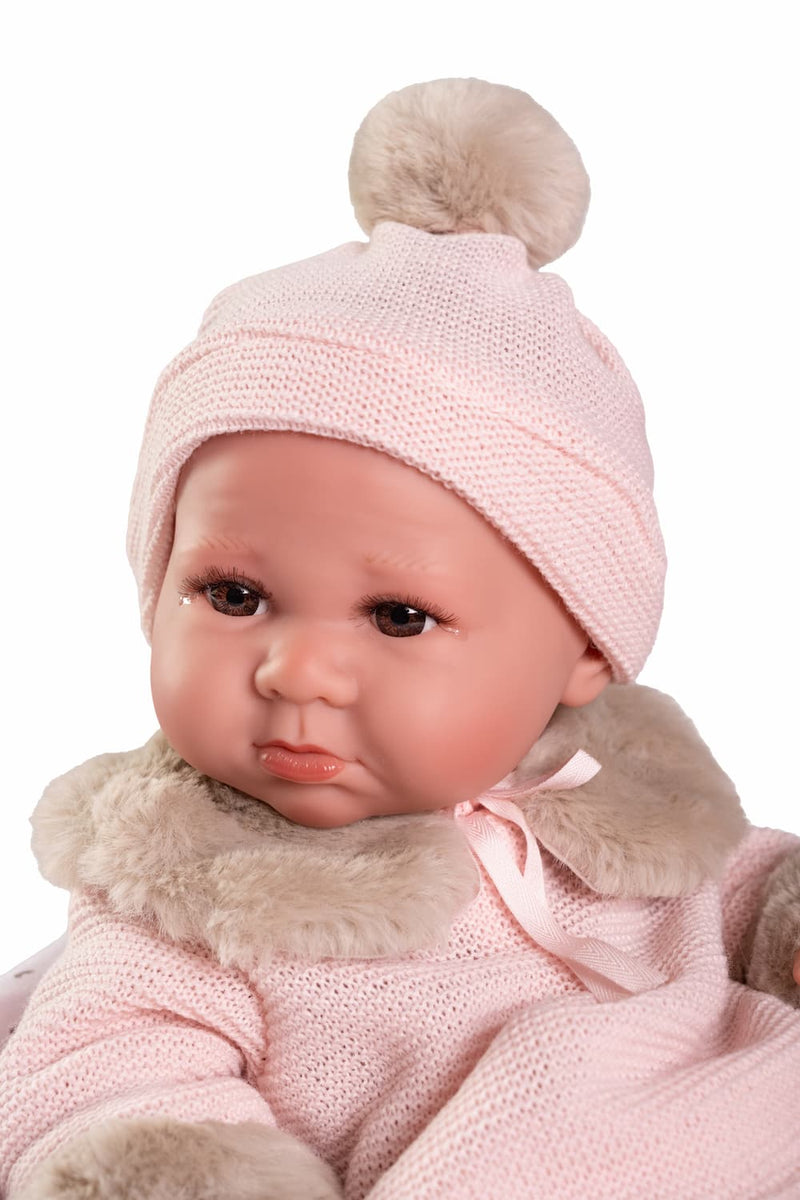 Recién Nacida Luca con mantita flores — Muñecas Antonio Juan, ref. 50422 (vista 3)