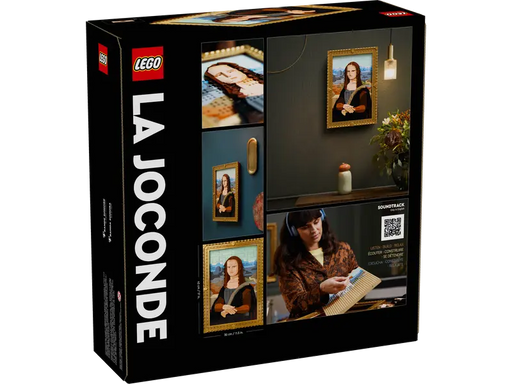 Muestra de las opciones de personalización de los ojos en LEGO Art La Mona Lisa.
