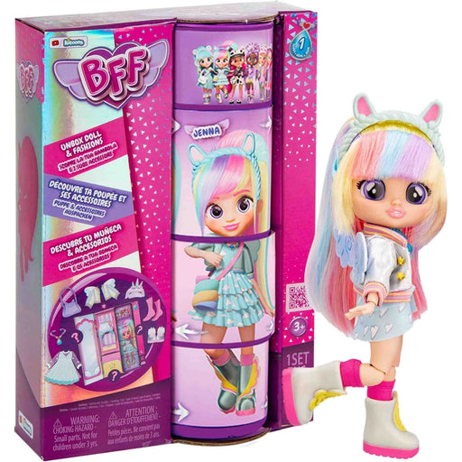 Muñeca Jenna de Best Friends Forever con accesorios sorpresa
