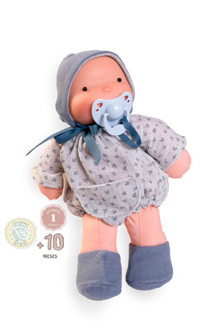 Muñecas Antonio Juan - Ariel Azul con capota parejita. Organic Doll (86321)