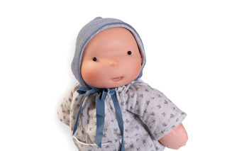 Muñecas Antonio Juan - Ariel Azul con capota parejita. Organic Doll (86321)