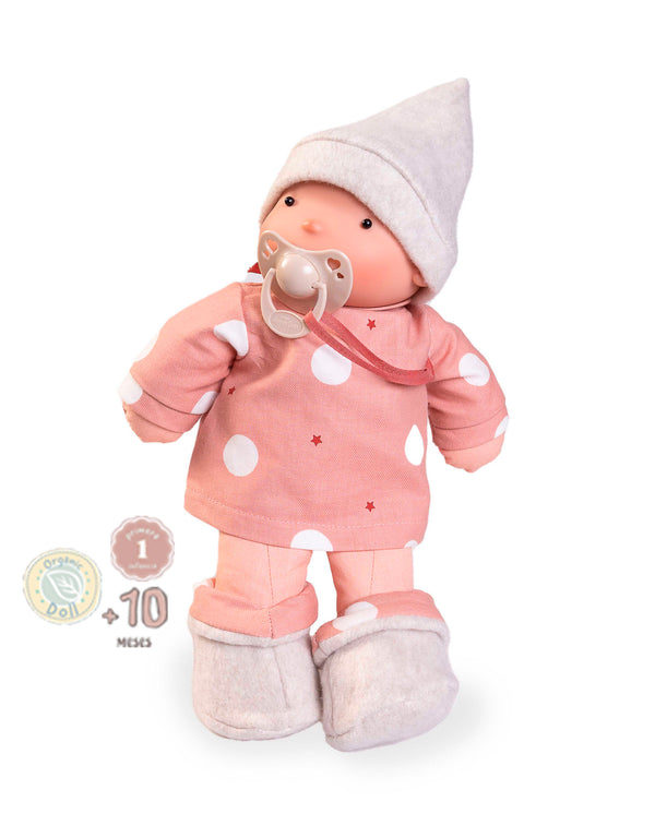 Muñeca Antonio Juan Ariel naranja. Organic doll referencia 86324