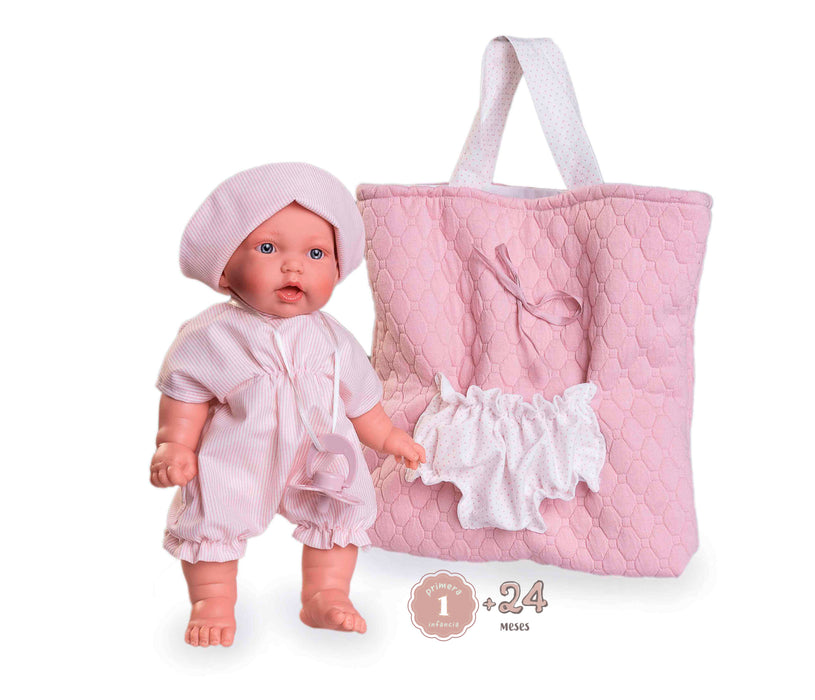Antonio Juan Petit Palabritas dolls with baby carrier bag (12322)