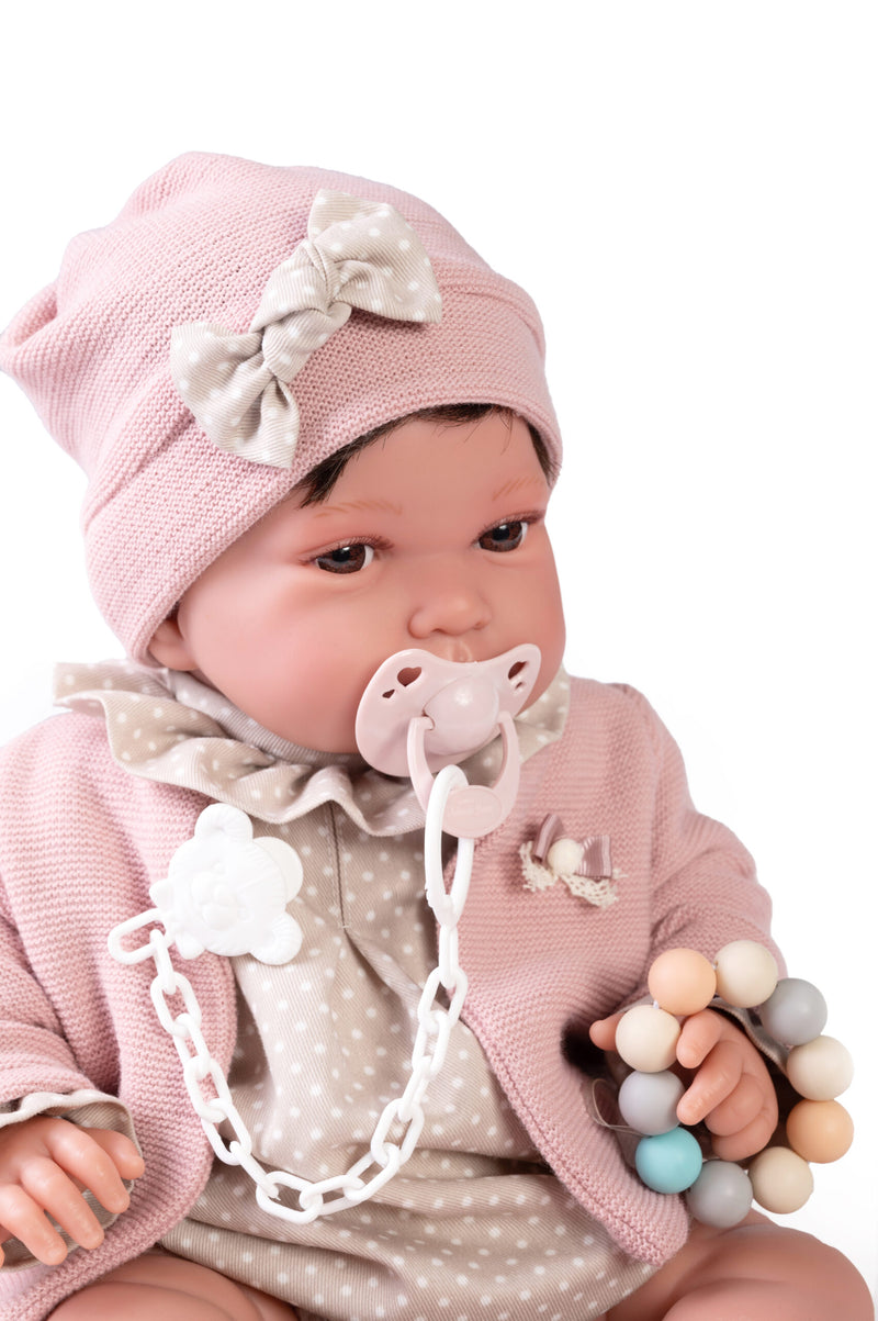Recién Nacida Pipa Mordedor 42cm - Muñecas Antonio Juan 33354