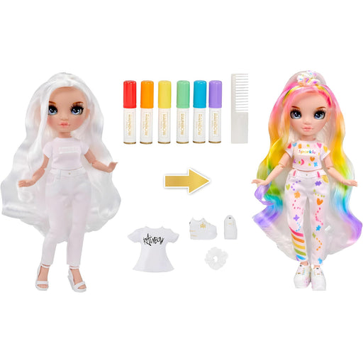 Descubre la Rainbow High Blue Eyes Color & Create de MGA (594123), una muñeca personalizable que fomenta la creatividad y la diversidad. Ideal para niños mayores de 6 años, ofrece infinitas posibilidades de diseño con sus pinturas y accesorios. Gastos de envío gratis a partir de 49,99€.