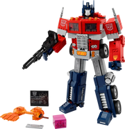 Optimus Prime de LEGO en modo robot transformable
