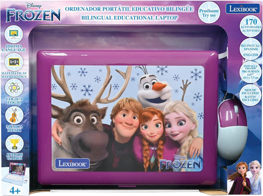 Ordenador Educativo Lexibook Frozen JC599FZi2 con 170 actividades bilingües - Pantalla LCD 6.67 pulgadas con Elsa y Anna
