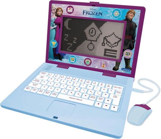 Ordenador infantil Lexibook Frozen con teclado completo y ratón - Diseño portátil realista para niñas
