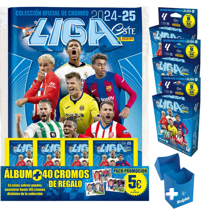 Pack de Lanzamiento Liga Este 24/25 de Panini + 24 Sobres y Deckbox