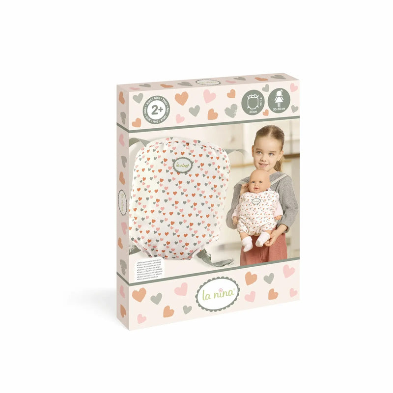 Packaging de la Mochila Portabebés Amanda La Nina, lavable a máquina, 100% poliéster
