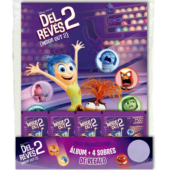 Panini Pack de inicio con Álbum y 4 sobres adhesivos Inside Out 2