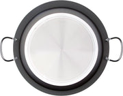 Paellera profesional Wecook Kratha 42cm aluminio prensado con recubrimiento antiadherente, compatible con todo tipo de cocinas incluida inducción y asas de hierro resistentes
