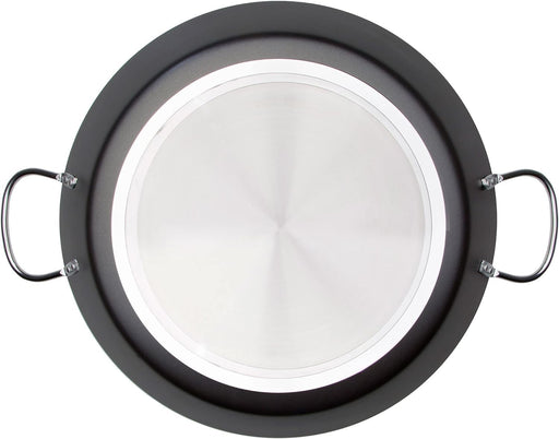 Paellera profesional Wecook Kratha 42cm aluminio prensado con recubrimiento antiadherente, compatible con todo tipo de cocinas incluida inducción y asas de hierro resistentes
