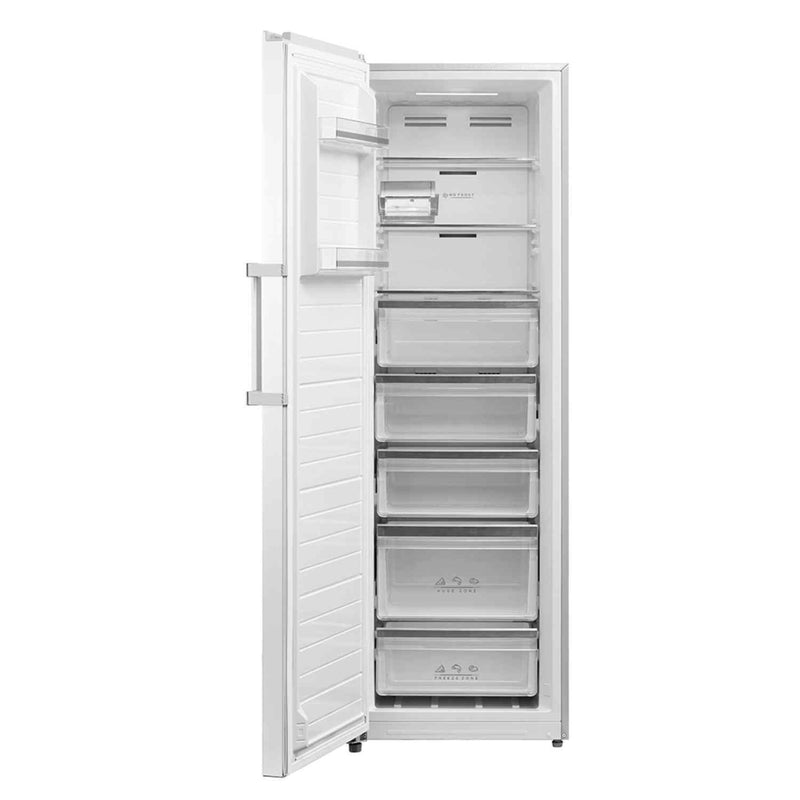 Panel de control LED del congelador ARTICA AFCV185W con display digital y botones de configuración de temperatura
