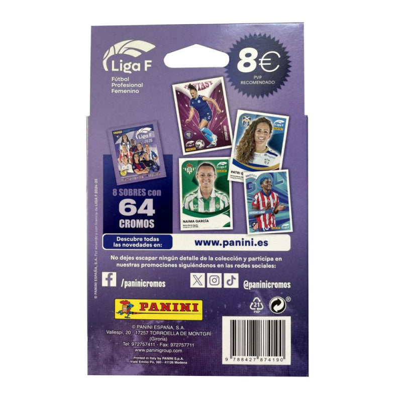 Panini Liga Femenina 2024-2025 Ecoblister con 8 sobres (004989KBE8)