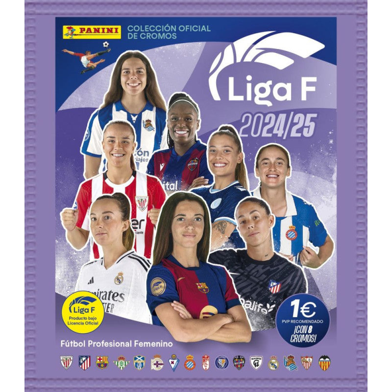Panini Liga Femenina 2024-2025 Sobre con 8 Cromos (004989B8B)