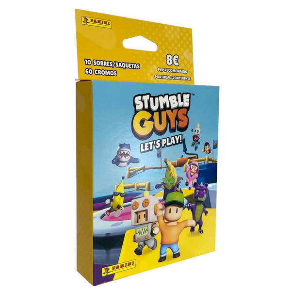 Panini Blister pack with 10 packs of Stumble Guys sticker stickers
