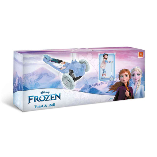 Patinete Twist & Roll Frozen Mondo 28300 con diseño de Elsa y Anna en colores azul y rosa.