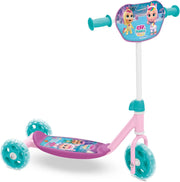 Patinete infantil 3 ruedas Bebés Llorones Mondo 28722 con marco de acero resistente, manillar ajustable y diseño colorido oficial de los personajes Cry Babies para niños desde 2 años