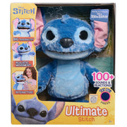 Peluche Ultimate Stitch Live Action de JUST PLAY con tecnología interactiva avanzada, movimientos realistas y sonidos auténticos de la película Disney
