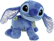 Peluche interactivo Stitch Gateos CLEMENTONI en acción, mostrando sus funciones educativas y diseño adorable para estimular el aprendizaje temprano del bebé
