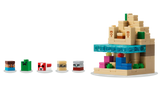 Personajes LEGO Minecraft: Steve, Creeper, mooshroom, aldeano y zombie