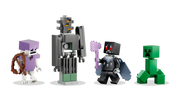 Personajes LEGO Minecraft: esqueleto morado, Wither, Enderman y Creeper verde