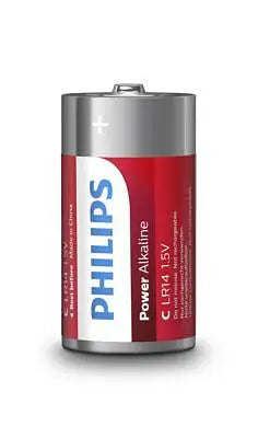 Philips Pila Alkalina LR14 Unidad AA (LR14P2B/10)