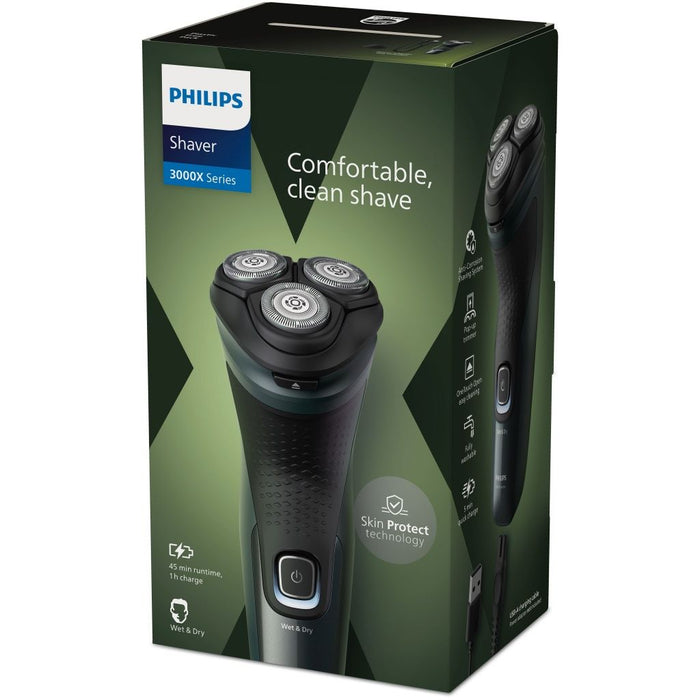 Philips Shaver 3000x Series Wet and Dry Electric Shaver (X3052)