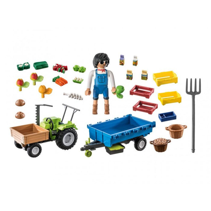 Playmobil Country Tractor with trailer (71249)
