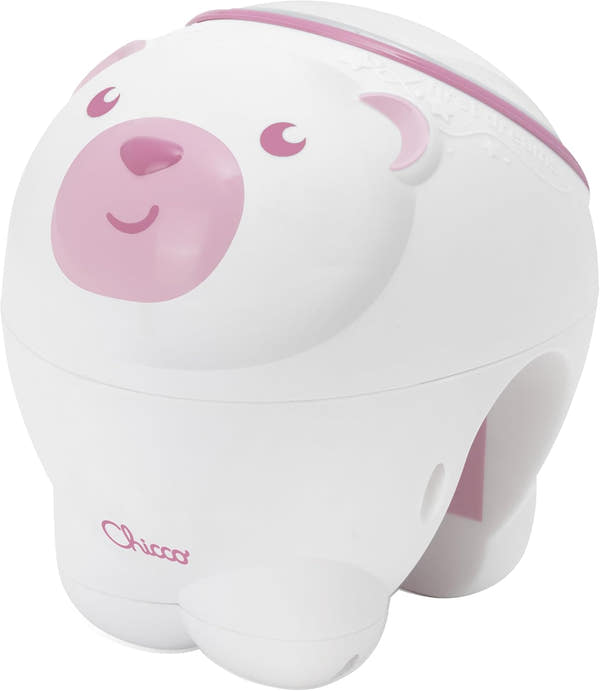 Proyector infantil Chicco Osito Polar Rosa con proyección de auroras boreales, música clásica y sonidos de la naturaleza para bebés y recién nacidos, compatible con cunas Next2Me
