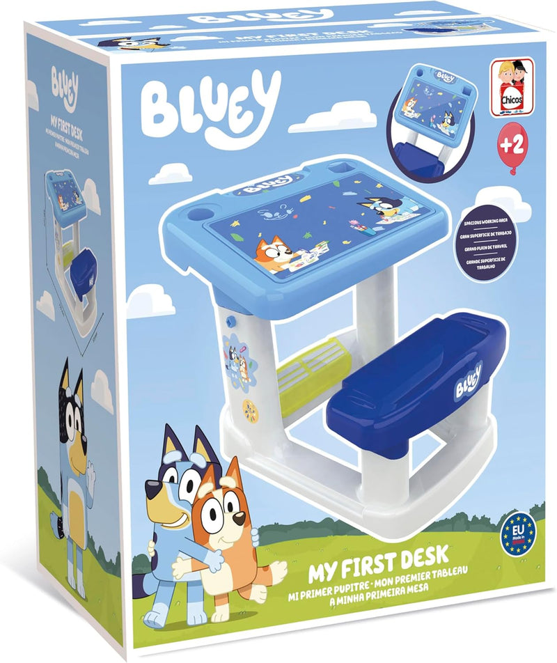 Pupitre infantil Chicos 51084 con diseño de Bluey y Bingo.
