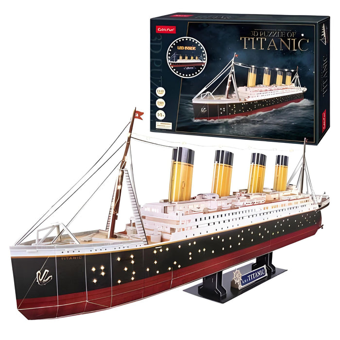 World Brands Puzzle 3D Titanic con LED (L521H)
