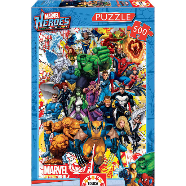 Educa Borrás Puzzle 500 piezas Marvel Héroes (15560)