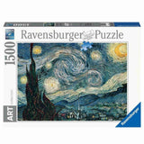 Puzzle Ravensburger 1500 piezas La Noche Estrellada Van Gogh azules nocturnos