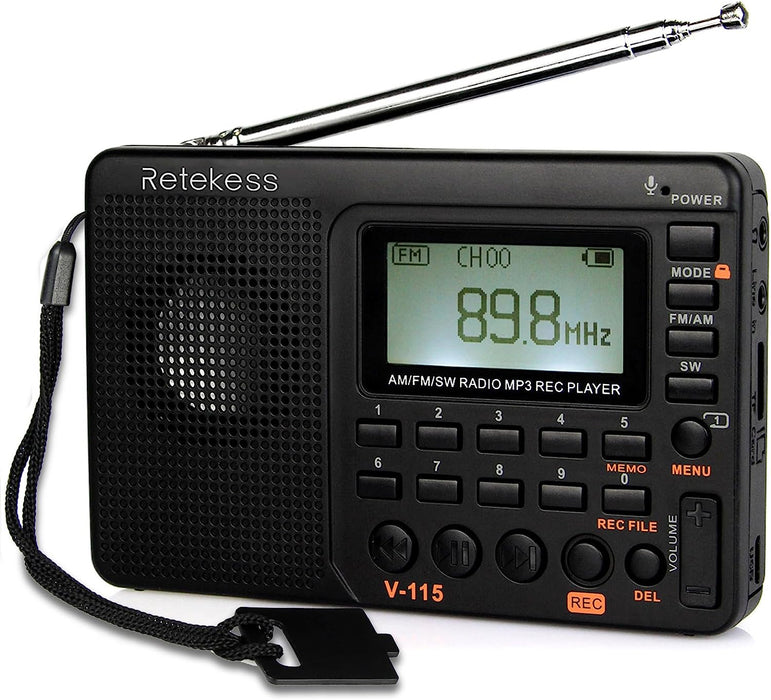 Retekess Digital Radio with Rechargeable Battery (V115)