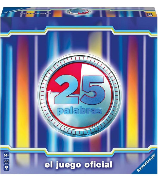 Ravensburger 25 Palabras juego de mesa familiar con tarjetas de palabras y fichas de colores