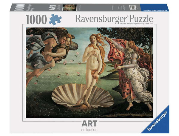 Puzzle Ravensburger 1000 piezas El Nacimiento de Venus de Botticelli reproducción artística premium
