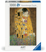 Puzzle Ravensburger 1000 piezas El Beso Gustav Klimt con dorados intensos reproducción artística