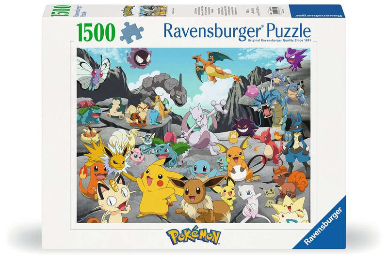 Puzzle Ravensburger 1500 Piezas Pokémon Classics - Edición Coleccionista Premium