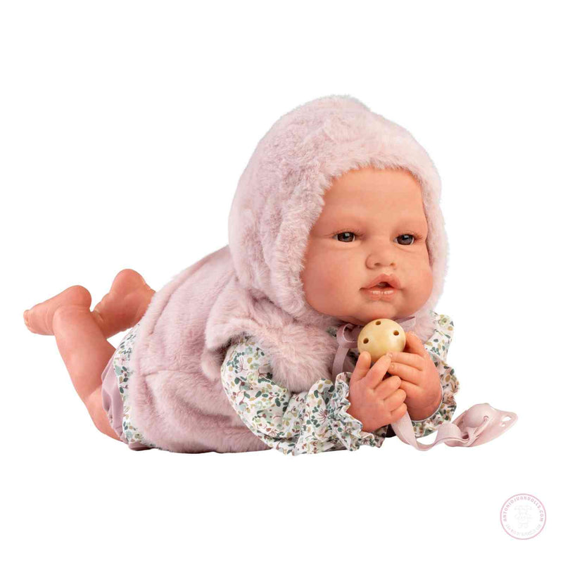 Reborn realista con cuerpo blando y accesorios
