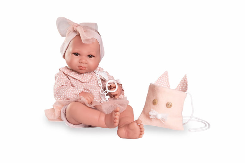 Recién Nacida Luca con diadema y bolsito

