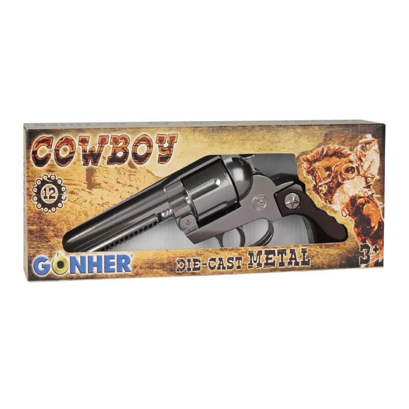 Revólver de Juguete Cowboy Gonher de 12 tiros en metal
